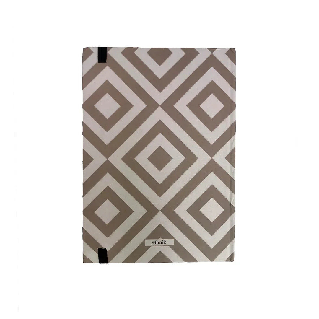 Ethnik Moroccan notebook with geometric diamond pattern, stationery and accessories