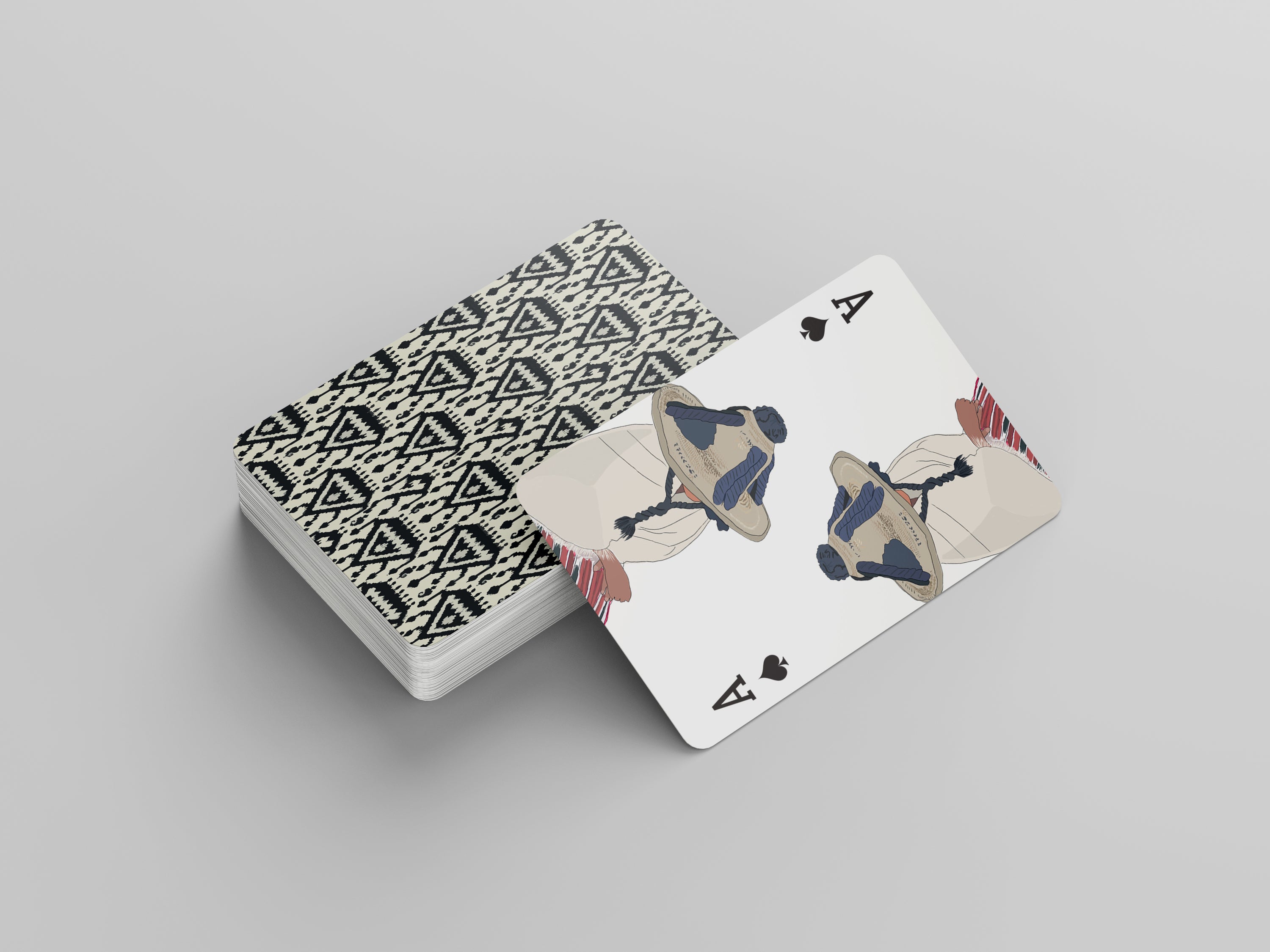 Ink Ikat | Illustrated Playing Cards