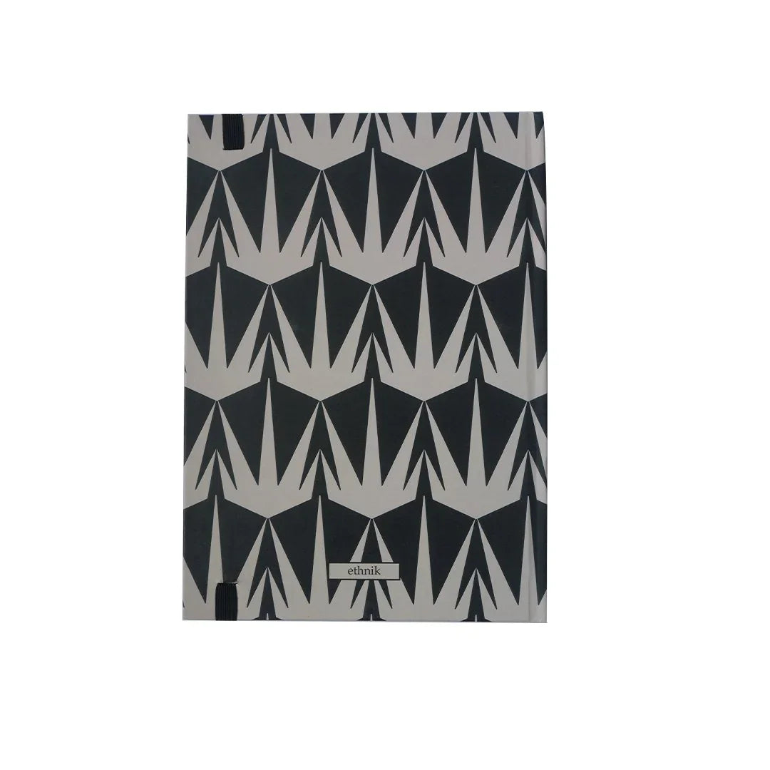 ethnik Morocco stationery folder with modern black and white geometric pattern