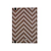ethnik Morocco chevron notebook with brown and white zigzag pattern cover