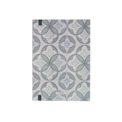 Ethnik notebook with Moroccan tile pattern cover, light blue and grey stationery accessory.