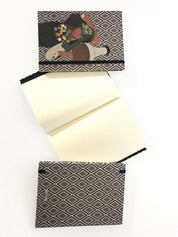 Ethnik dotted notebook with Moroccan illustration and geometric patterned cover