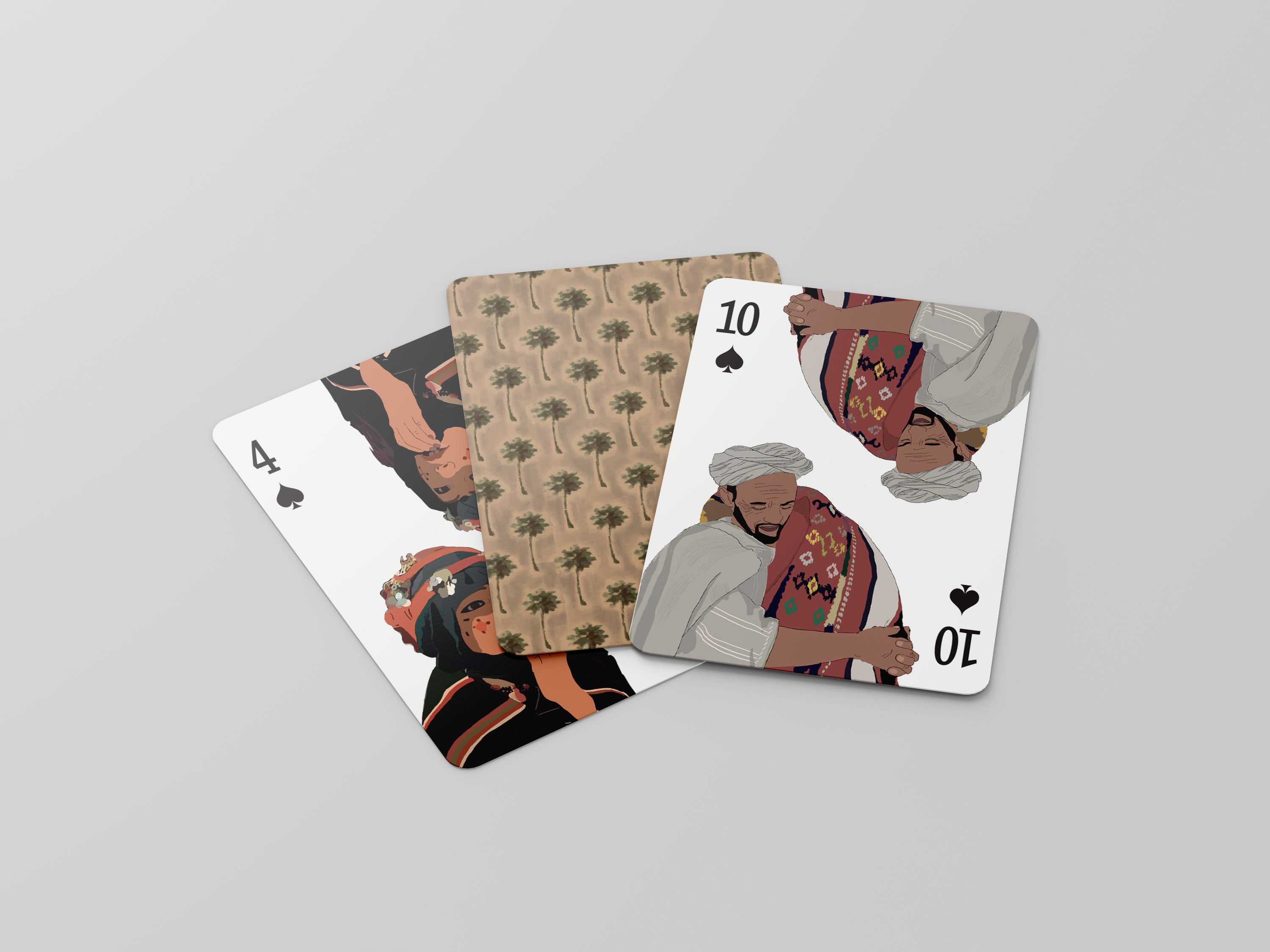 Palm Grove - Illustrated Playing Cards